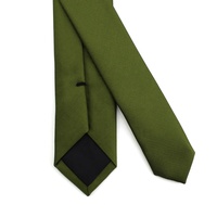 Heren Slim Fit Op Maat Gemaakt Strikdas Vlinderdas Restaurant Polyester Jacquard Geweven Olijfblad Mosgroen Chef Strikdasjes
