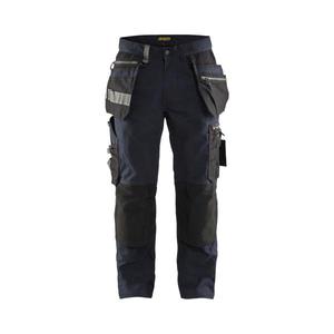 BLAKLADER - 159013438699C46 Pantalon Craftsman avec stretch Marine foncé/Noir-PANTALON DE TRAVAIL EAN 7330509621684 - Product Image 1