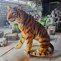 Mendukung Oem Gajah Ukuran Hidup Gambar Fiberglass/10ft Safari Gajah Patung Alat Peraga/Safari Gajah Patung Jerapah Patung
