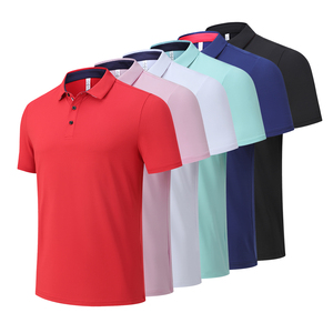 เสื้อโปโลมีปกแบบหลวมวัสดุที่ทนต่อเหงื่อเสื้อผ้าสำหรับทีมฟิตเนส - Product Image 5