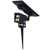 Lampes de jardin solaires 12W IP66 étanches, projecteurs LED pour éclairage de cour, pelouse, arbres, éclairage paysager extérieur