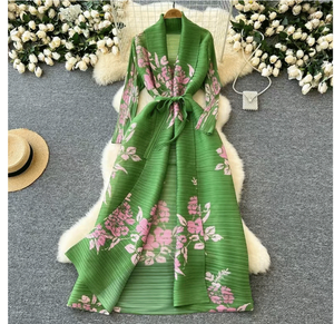 Abaya di Lusso Plissettata in 20 Colori, Stile Dubai Ramadan <span class=keywords><strong>Turchia</strong></span>, Caftano Islamico, Cardigan Ampio per Musulmane, Vestito Floreale Kimono - Product Image 5
