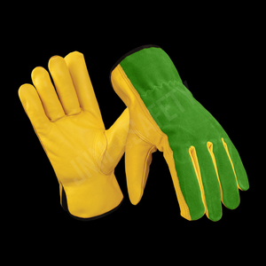 Gants de conduite en cuir pour hommes, compatibles écran tactile, à doigts complets, chauds, respirants, avec doublure en laine écologique, pour l'extérieur, les voyages, l'hiver et les occasions formelles - Product Image 4