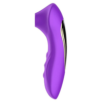 Stimulateur clitoridien vibrant pour femmes, 10 vitesses de succion avec impulsion d'air, silicone imperméable rechargeable par USB