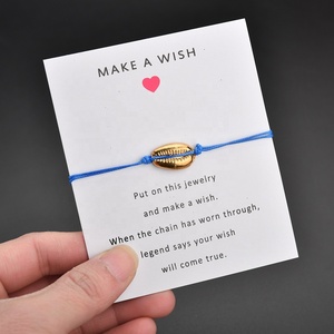 Carino Elegante Shell Branello Del Braccialetto di Fascino di Esprimere un Desiderio Semplice Dei Monili <span class=keywords><strong>per</strong></span> Le Donne Amici Amano I Regali di Carte Shell Braccialetti Registrabili - Product Image 5