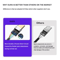 Connecteur multifonction OTG 2 en 1 Hub 60W PD Charge rapide Type C vers USB Câble OTG