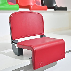 접이식 플라스틱 경기장 의자, 이동식 관람석에 이상적인 플립형 고정 그랜드스탠드 의자 CS-QH01-P - Product Image 1