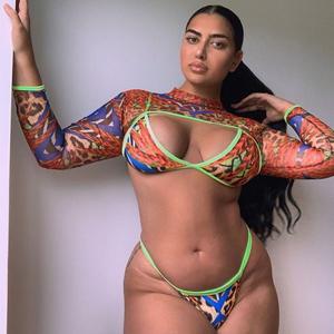 Maillot de bain sexy de luxe DS Micro Bikini <span class=keywords><strong>mature</strong></span> XXXXXXL string grande taille ensemble bikini 3 pièces pour femmes imposantes - Product Image 2