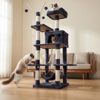 Hamac-lit pour chat en bois moderne, fermé, de type maison, du fabricant
