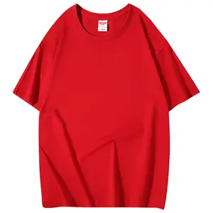 Cotton Plain T Shirt Custom Crewneck Tags For Clothing Brand Tshirts Wholesale Cotton T Shirt With Logo Man Washed Tshirt