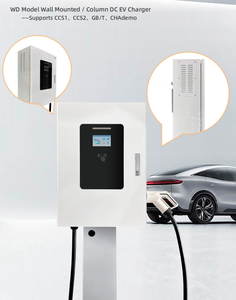 Estación de Carga Rápida para Vehículos Eléctricos de 15KW, Montada en Pared, con CCS2, CCS1, GBT, Chademo, NACs, <span class=keywords><strong>Precio</strong></span> de Fábrica al por Mayor - Product Image 3