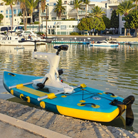 Rampe de lancement gonflable pour vélo aquatique et skateboard, étanche, en PVC, réglable, pour la plage et l'utilisation en eau profonde