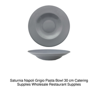 Bol à pâtes Napoli gris Ø 30 cm Ø intérieur 19,5 cm 04 cmY46249 Saturnia
