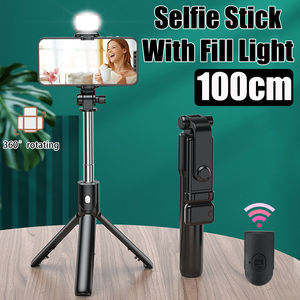<span class=keywords><strong>Palo</strong></span> de <span class=keywords><strong>Selfie</strong></span> con Trípode para Móvil, Trípode Plegable Inalámbrico con Control Remoto para Xiaomi, Huawei, <span class=keywords><strong>iPhone</strong></span>, iOS, Android, 100 cm - Product Image 3