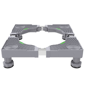 Support de <span class=keywords><strong>machine</strong></span> <span class=keywords><strong>à</strong></span> <span class=keywords><strong>laver</strong></span> réglable en plastique avec base mobile <span class=keywords><strong>à</strong></span> roulettes universelle, adapté aux machines <span class=keywords><strong>à</strong></span> <span class=keywords><strong>laver</strong></span> et aux sèche-linges de salle de bain - Product Image 4