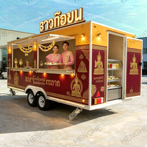 รถขายอาหารไทยแบบเรือ รถเข็นขายอาหารเคลื่อนที่ ครัวเคลื่อนที่ ติดตั้งแผ่นไวนิลตามสั่ง รถพ่วงขายอาหารเคลื่อนที่ - Product Image 4