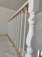 Rampe d'escalier en bois massif pour escaliers et balustrades, taille et couleur personnalisables, sécurité des piétons, garantie 1 an
