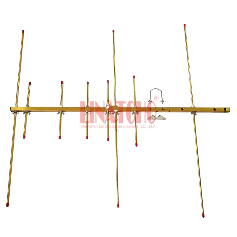 Alüminyum alaşımlı altın 8 elemanları 144MHz 430MHz UHF VHF çift bant yagi ışın anten
