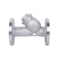 Filtre en Y à bride en acier inoxydable 304 GL41W-16P, filtre en Y en acier moulé, filtre en Y soudé pour pipeline de grand diamètre