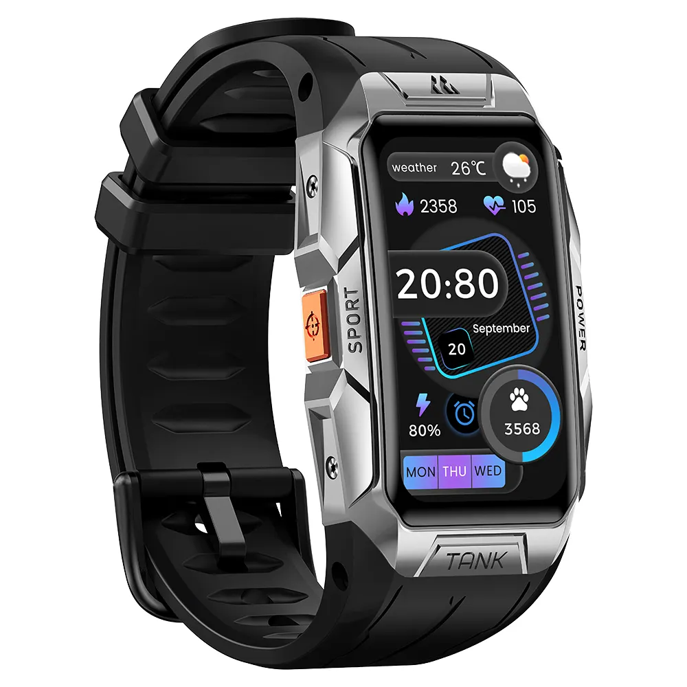 Officiële 10atm Kospet Tank X1 Slimme Armband 1.47 ''Amoled Scherm 70 Sportmodi Met Hartslag Bloedzuurstof Slim Horloge