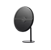 Ventilador de Escritorio 3D con Wifi de 30CM, Pantalla Holográfica, Proyector de Publicidad, Luz de Visualización Holográfica, Ventilador LED de Escritorio con Batería