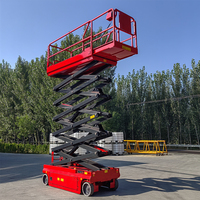 Plateforme élévatrice mobile à ciseaux électrique tout-terrain 8M 10M 12M, plateforme élévatrice hydraulique autopropulsée pour travaux en hauteur