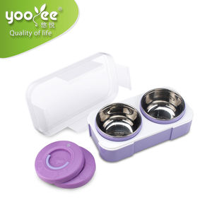 成人便当盒圆形碗双酚a无泄漏2格储物盒和垃圾箱 - Product Image 5