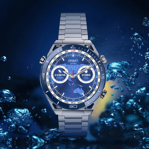 Montre connectée DT Ultra Mate Fashion pour hommes, appels Bluetooth, NFC, suivi de l'oxygène sanguin, suivi du sommeil, boussole, étanche IP67, fitness en plein air - Product Image 1