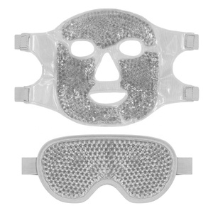 Masque oculaire en gel à billes, marque privée, thérapie chaude et froide, réutilisable, rafraîchissant et chauffant, masque de sommeil pour peaux sensibles, avec logo personnalisé, masque facial ODM - Product Image 5