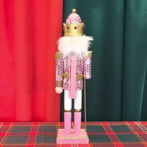 <span class=keywords><strong>Casse</strong></span>-<span class=keywords><strong>noisette</strong></span> en bois de 30 cm avec paillettes, ornement de Noël, <span class=keywords><strong>casse</strong></span>-<span class=keywords><strong>noisette</strong></span> pour la décoration, vente en gros - Product Image 2