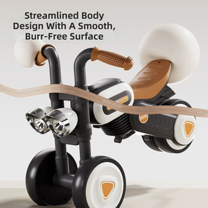 Vélo d'équilibre pour enfants à quatre roues sans pédales, voiture à roulettes pour bébé, jouet de vélo à glissière pour enfants avec musique et lumière - Product Image 4