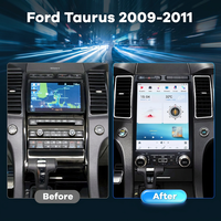 Autoradio Android 12.1 pouces avec réduction quantitative pour Ford Taurus 2009-2011, Snapdragon 665 8 cœurs, 128 Go, GPS, unité centrale stéréo