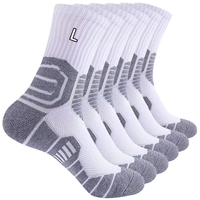 Chaussettes de compression athlétiques décontractées pour hommes - Absorbantes pour la course à pied, l'entraînement, le cyclisme et les activités de plein air