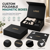 Boîte cadeau magnétique pliable en gros, emballage rigide personnalisé pour vêtements, chemises et articles vestimentaires