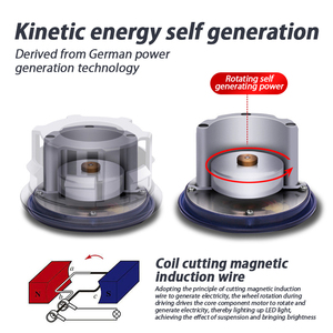 Điều kiện mới 12V LED Magnetic levitation sáng bánh xe trung tâm Bìa xe logo nổi biểu tượng LED chiếu sáng xe ánh sáng phụ kiện - Product Image 5