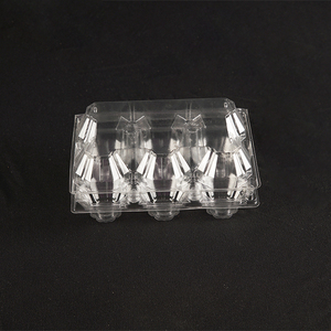 Vente en gros fabricant direct 6 trous moulage de pulpe PET carton d'œufs de canard en <span class=keywords><strong>plastique</strong></span> transparent échantillons gratuits - Product Image 1