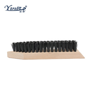 Yinste <b>Shoe</b> <b>Brush</b> Solid Wood Base Nylon Bristles Soft For Household Cleaning - Product Image 4