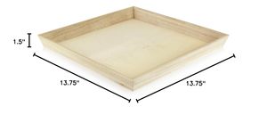 Trang trí bằng gỗ phục vụ khay hình chữ nhật màu sắc tự nhiên - Product Image 2