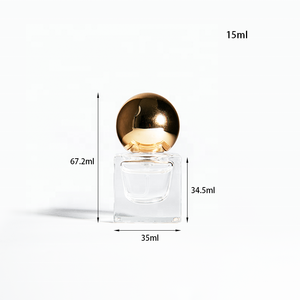 Flacone di Profumo Quadrato in Vetro <span class=keywords><strong>da</strong></span> 15ml, Trasparente, Vuoto, con Tappo a Sfera e Collo a Crimp, Dispenser per Cosmetici e Fragranze - Product Image 4