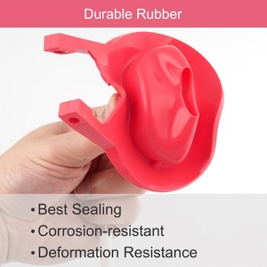 Thay thế nắp bồn cầu lớn 3 inch tương thích với nắp bồn cầu TOTO Niêm phong quá khổ và dễ lắp đặt Màu đỏ - Product Image 5