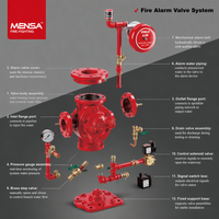 Katup Alarm Deluge Diafragma Berflens, Katup Alarm Kebakaran Aksi Cepat, Rakitan DN100 DN150 DN200 untuk Sistem Sprinkler