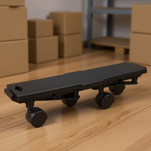 Carrello da Trasporto in Polipropilene Nero a 4 Ruote, Capacità 170 kg, per Uso Logistico - Product Image 2