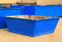Poubelle d'extérieur Benne à ordures de construction de haute qualité Poubelles métalliques