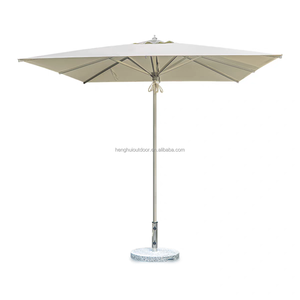 Sombrilla <span class=keywords><strong>de</strong></span> mesa <span class=keywords><strong>de</strong></span> patio <span class=keywords><strong>de</strong></span> Mercado Grande blanca <span class=keywords><strong>de</strong></span> madera comercial <span class=keywords><strong>de</strong></span> 9 pies HH para restaurante, jardín, café, sombrilla para exteriores con logotipo - Product Image 4