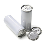 Canette en aluminium élégante de 330 ml, haute qualité, anti-rouille, à ouverture facile, bords lisses, sans bavures, finition argent brillant, pour jus de fruits, vente en gros