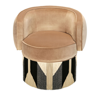 Français Rétro Tissu Simple Canapé Chaise Gland Conception Loisirs Chaise Art Creative Salon Chambre Fauteuil