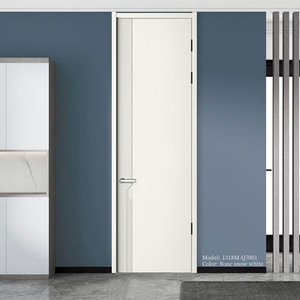 Puertas Modernas <span class=keywords><strong>de</strong></span> Madera Maciza <span class=keywords><strong>de</strong></span> Dos Hojas para Apartamentos, Superficie Acabada Personalizable, Aislamiento Acústico, Marca JIEYU, Económicas - Product Image 2