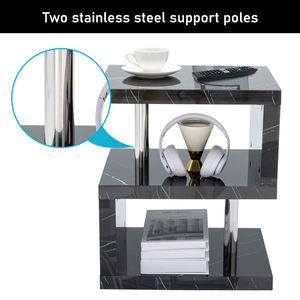 End <strong>Table</strong> with Charging Station <strong>Side</strong> <strong>Tables</strong> for Small Spaces USB Ports and Outlets Bedside Nightstand Sofa Couch <strong>Slim</strong> Shelf - Product Image 6