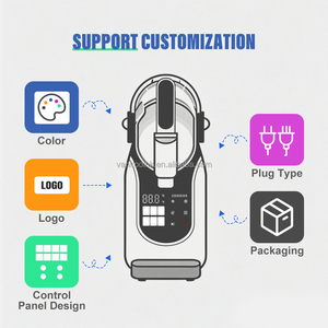 เครื่องทำน้ำแข็งปั่นแบบพกพา 1.8 ลิตร สำหรับใช้ในบ้าน ถังเดี่ยว เครื่องทำน้ำผลไม้แช่แข็ง เครื่องทำค็อกเทลปั่น เครื่องทำน้ำแข็งปั่น - Product Image 3