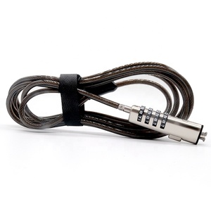 Phụ Kiện Máy Tính 5Mm Cáp An Ninh Kết Hợp Máy Tính Xách Tay Khóa Kẽm Hợp Kim 4 Quay Số Mật Khẩu Khóa <span class=keywords><strong>Key</strong></span> <span class=keywords><strong>Lock</strong></span> Cho HP Dell Máy Tính Xách Tay - Product Image 1